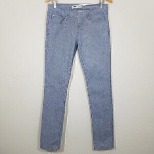 Levi's 524 Skinny Striped Stretch Jeans Size 9